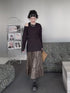 Gathering Flare Skirt